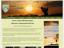 Tablet Screenshot of aberystwythgolfclub.com